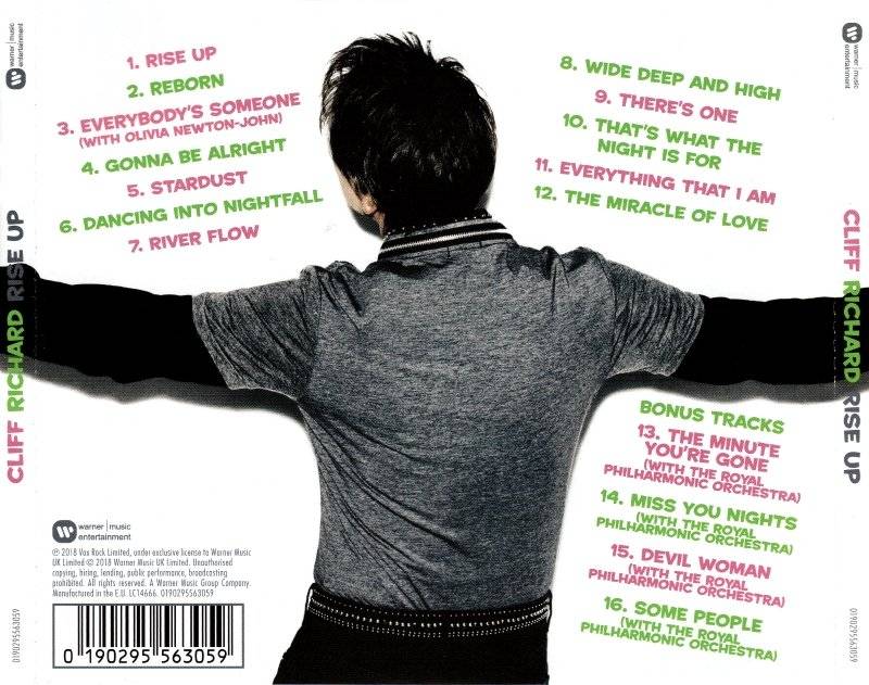 Cliff Richard Rise Up : Back